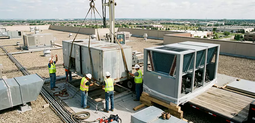 Warehouse and Industrial HVAC Replacement in Novi